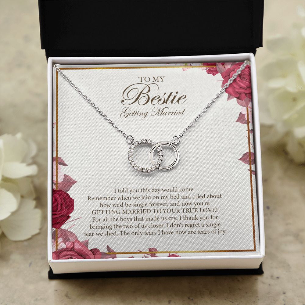 I Don't Regret A Single Tear double circle necklace close up