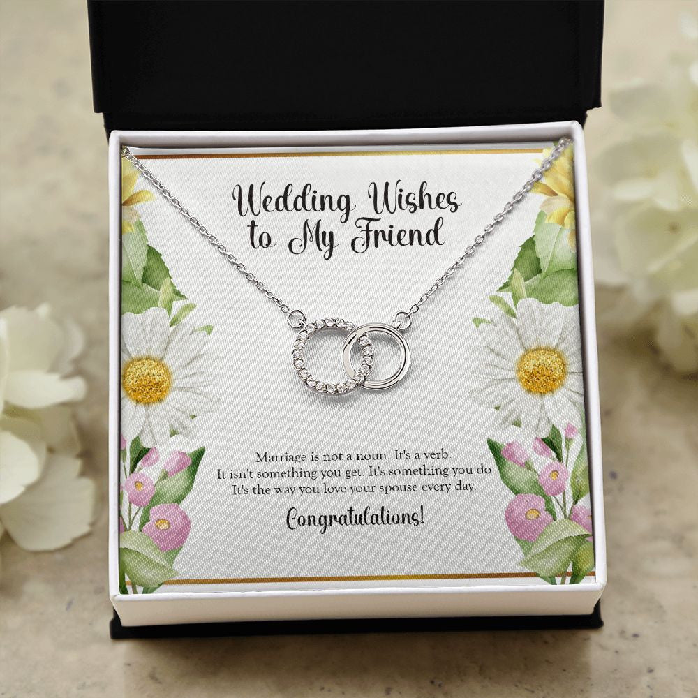 Not A Noun double circle necklace close up