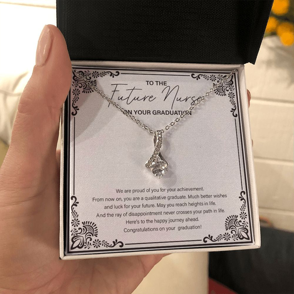 To The Happy Journey alluring beauty necklace in hand