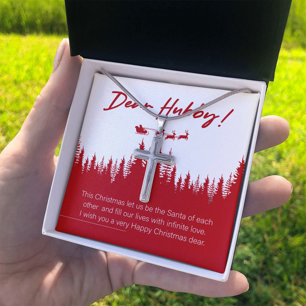 Santa Of Each Other stainless steel cross standard box on hand