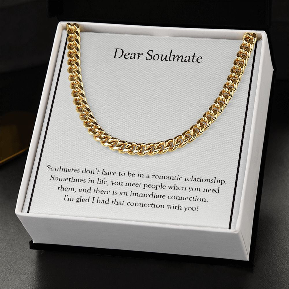 Non Romantic Relationship cuban link chain gold standard box