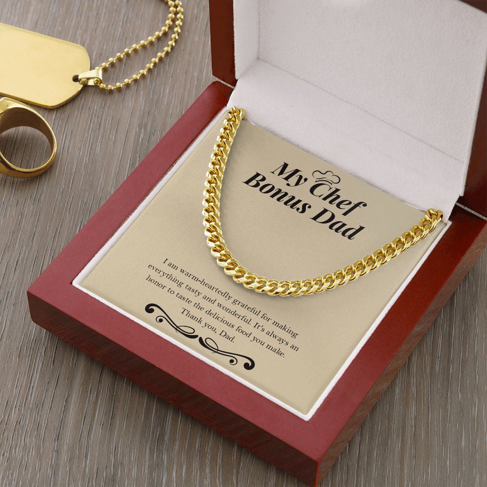 Delicious Food You Make cuban link chain gold luxury led box