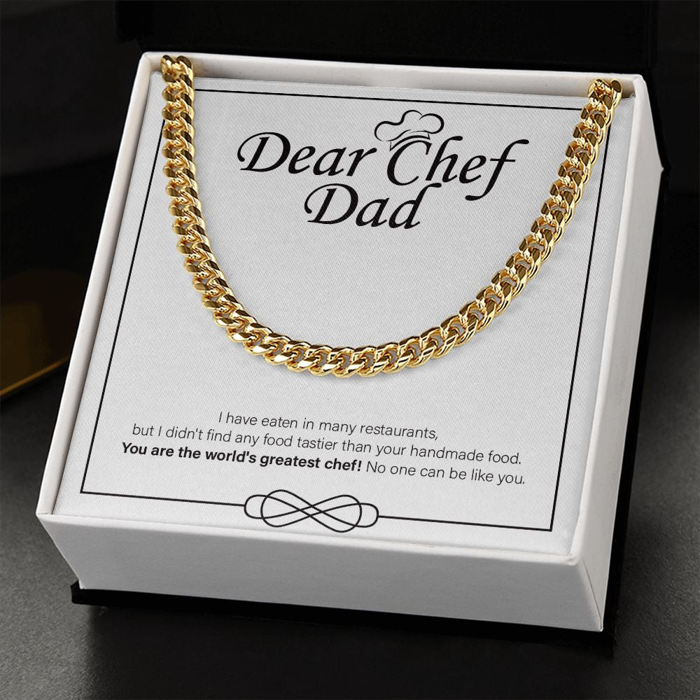 Tastier Than Your Homemade cuban link chain gold standard box