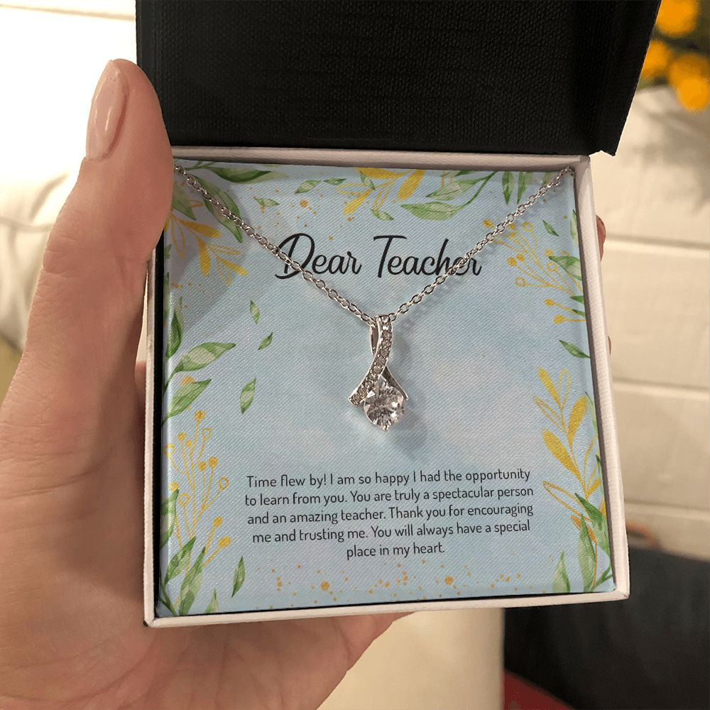 Time Flew By alluring beauty necklace in hand