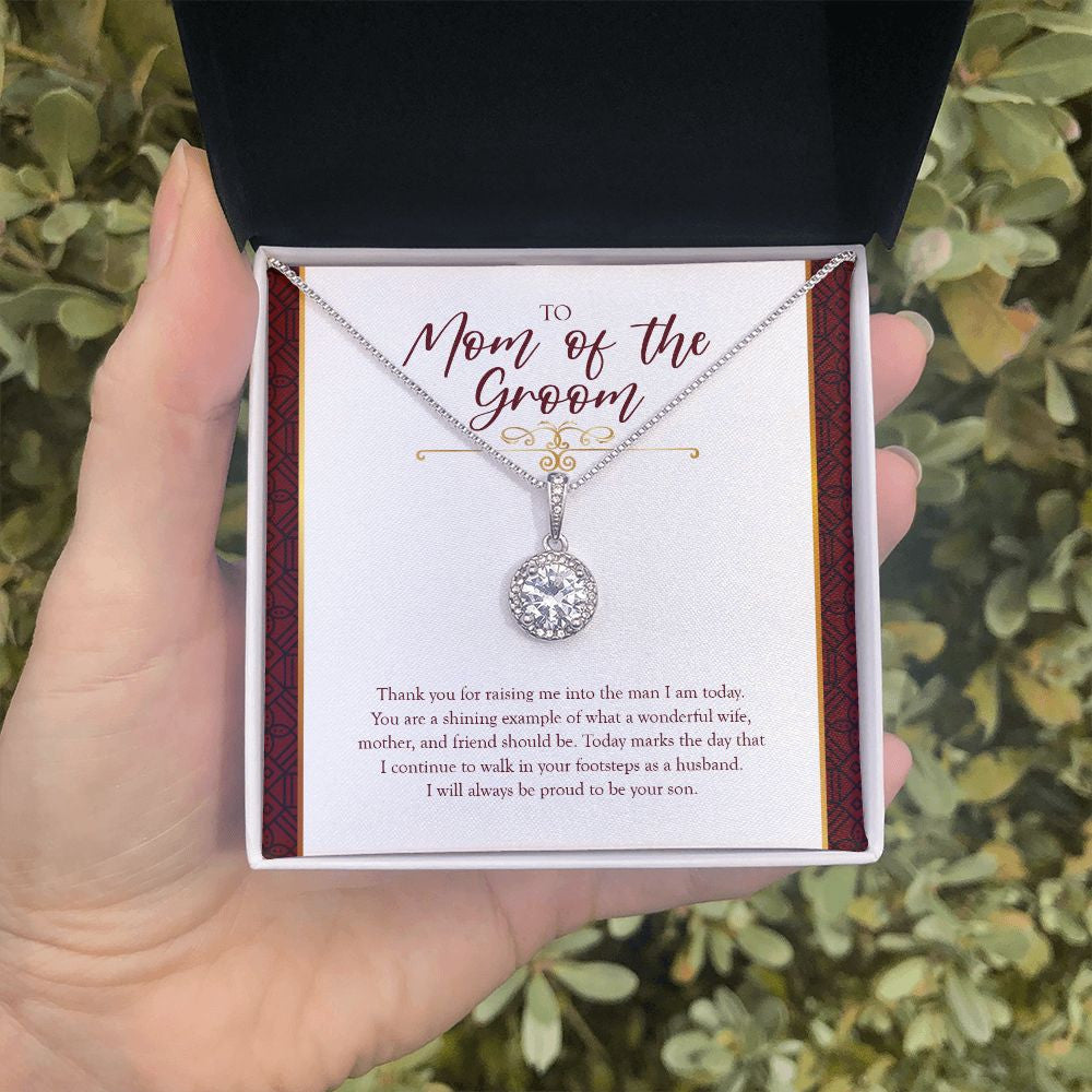 Shining Example eternal hope necklace in hand