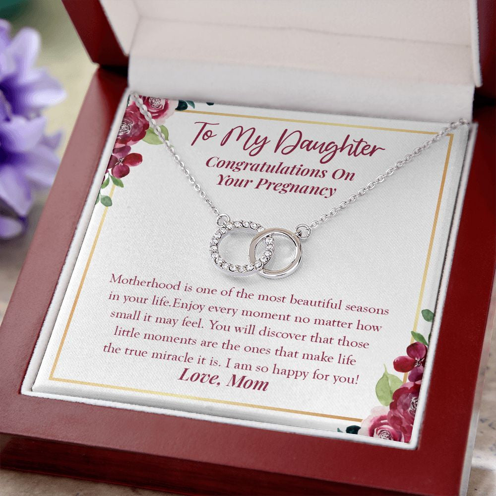 The Most Beautiful Season double circle necklace luxury led box close up