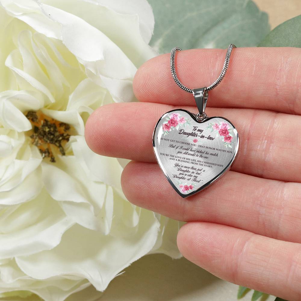 You Will Still Be The One - Gift For Daughter In Law Heart Pendant Necklace