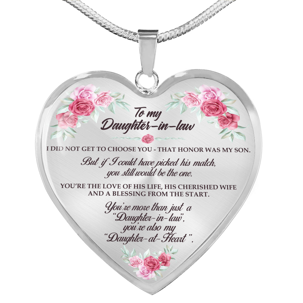You Will Still Be The One - Gift For Daughter In Law Heart Pendant Necklace