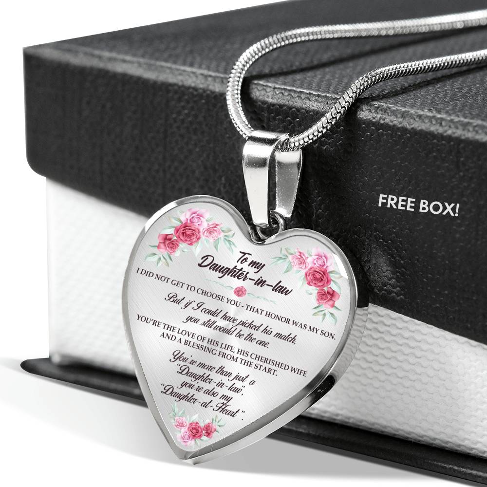 You Will Still Be The One - Gift For Daughter In Law Heart Pendant Necklace