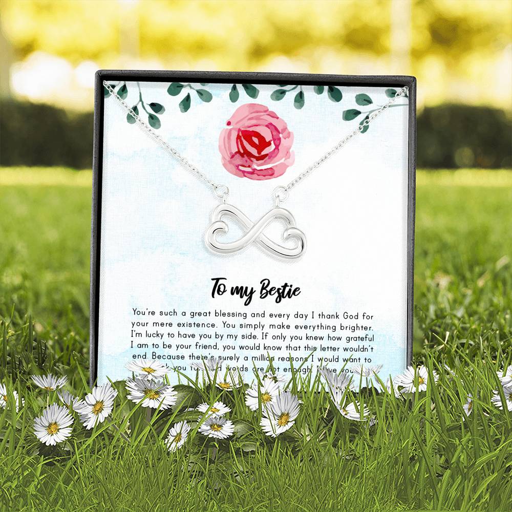 Million Reasons I Would Want To Thank You For - Gift For Bestie Infinity Necklace