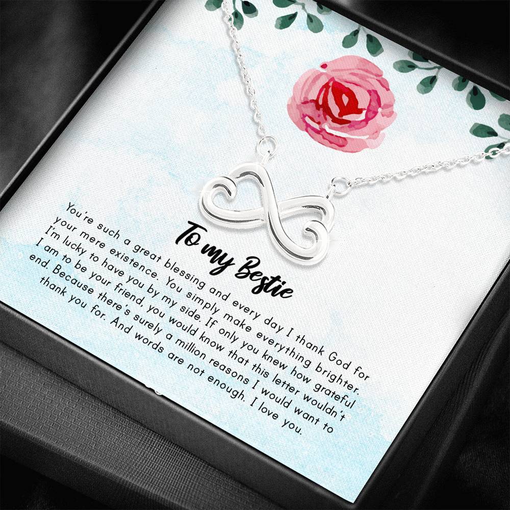Million Reasons I Would Want To Thank You For - Gift For Bestie Infinity Necklace