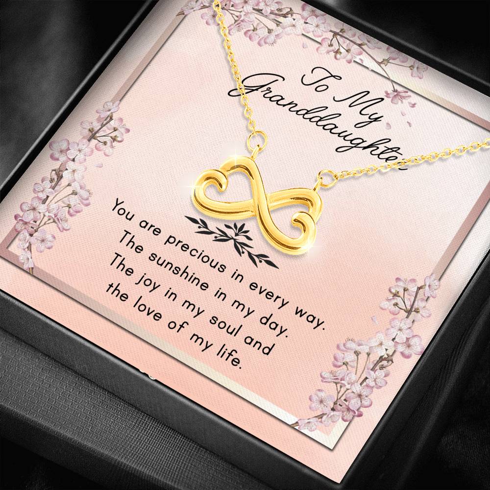 The Sunshine In My Day - Gift For Granddaughter Infinity Necklace
