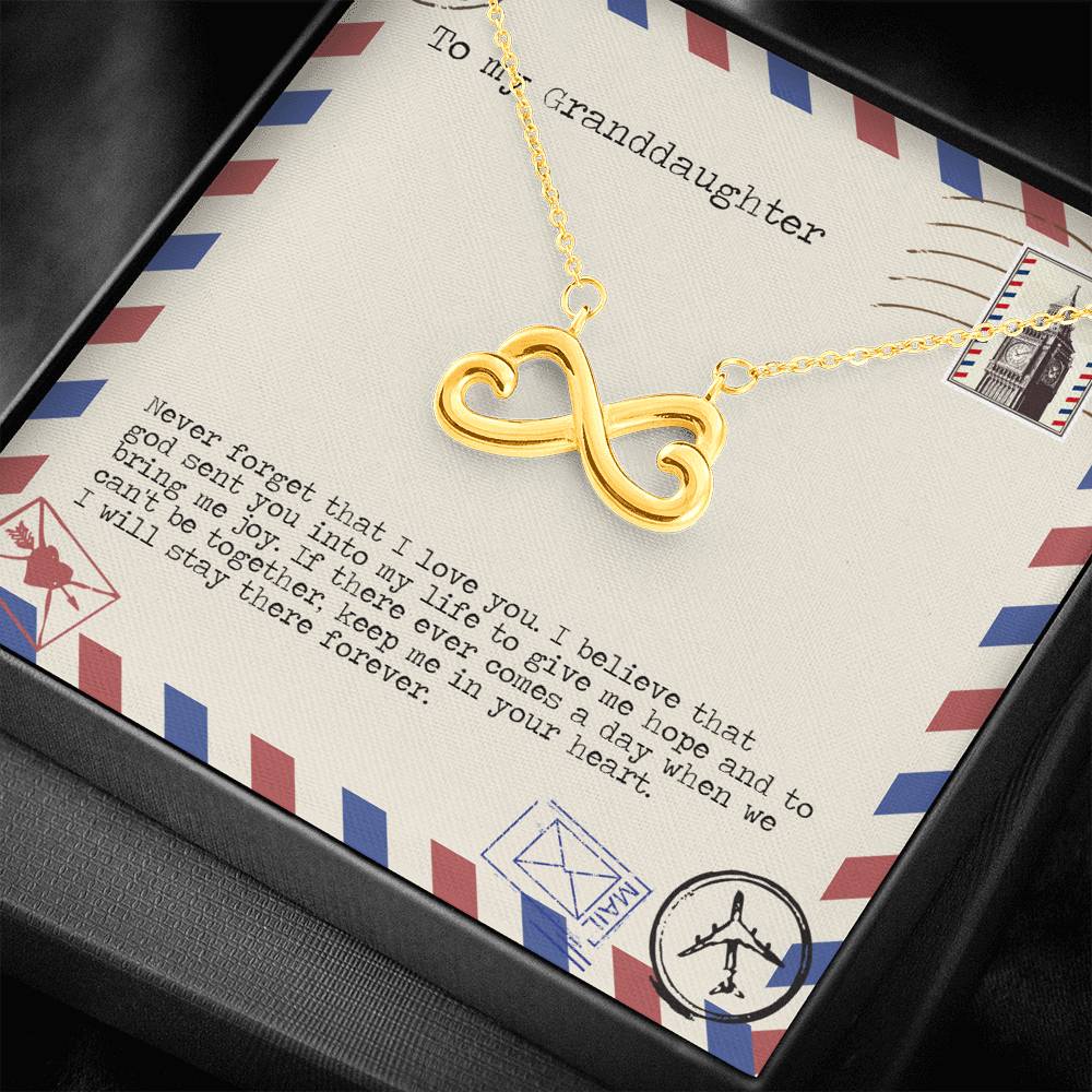 Bring Me Joy - Gift To Granddaughter Infinity Necklace
