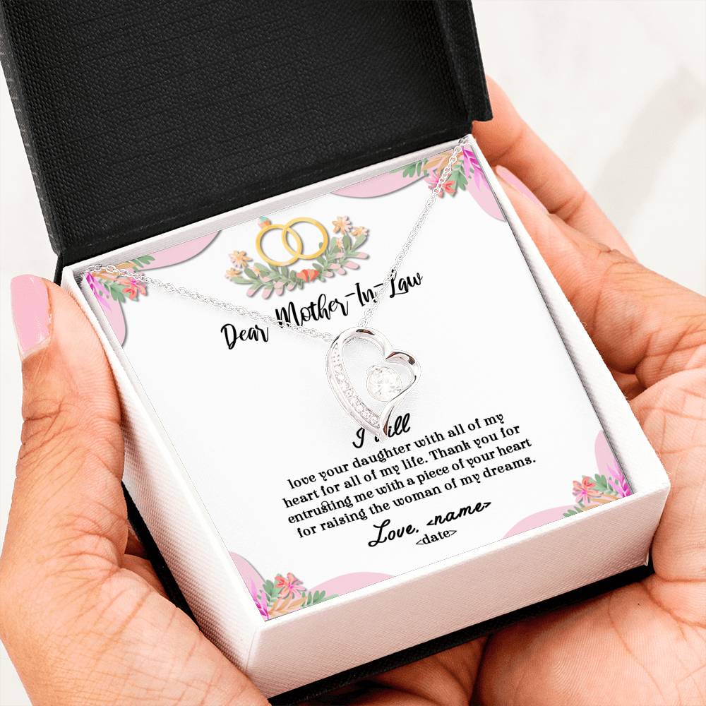 All Of My Life - For Mother Of The Bride Forever Love Necklace