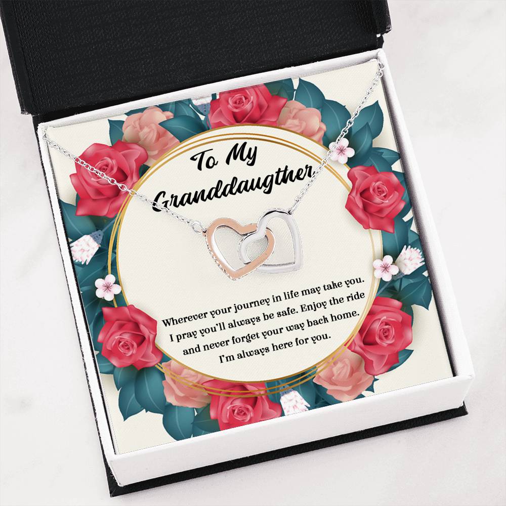 Gift Of Life - Gift For Granddaughter Double Heart Necklace