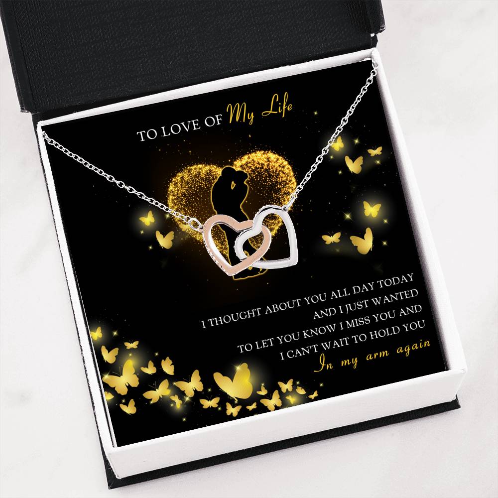 Can't Wait To Hold You Again - Double Heart Necklace