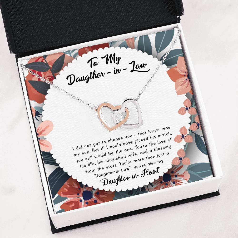 You Still Be The One - Gift For Daughter In Law Double Heart Necklace