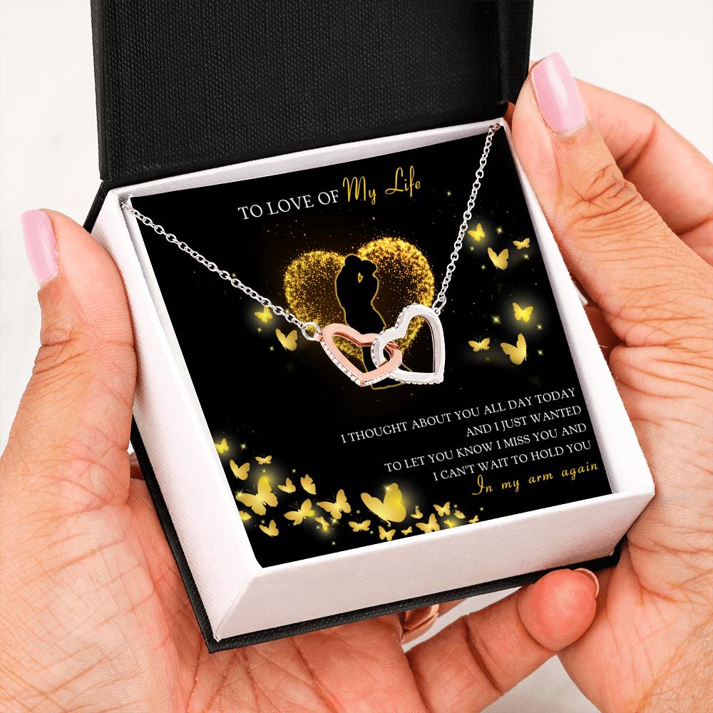 Can't Wait To Hold You Again - Double Heart Necklace