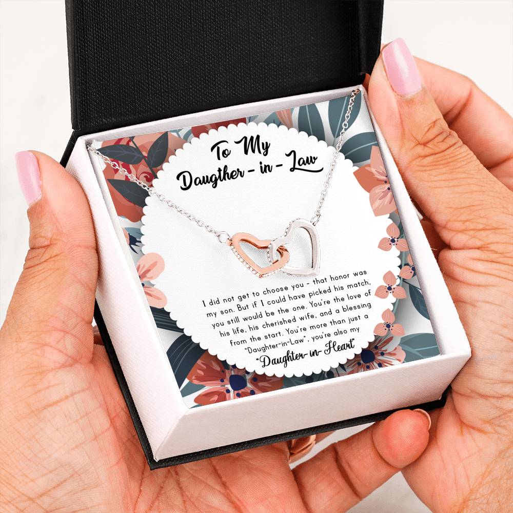 You Still Be The One - Gift For Daughter In Law Double Heart Necklace