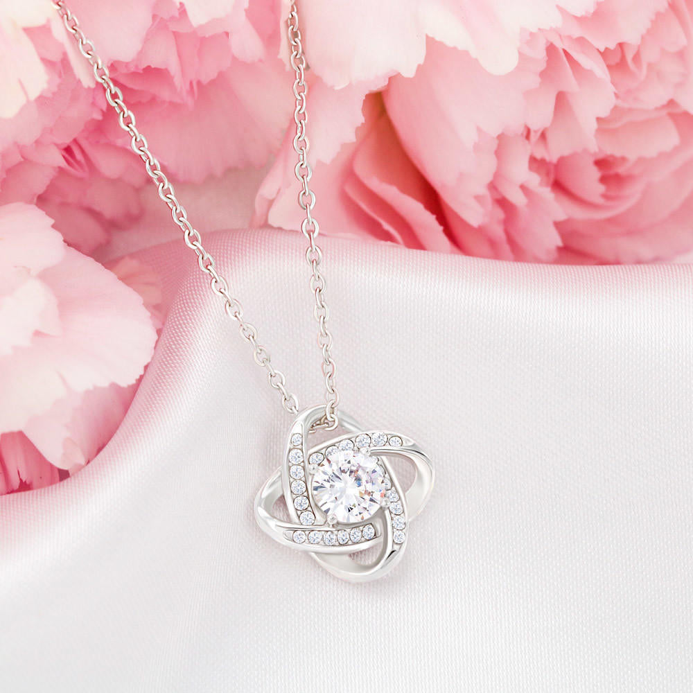 Friends By Heart & Soul - Gift For Friend Love Knot Necklace