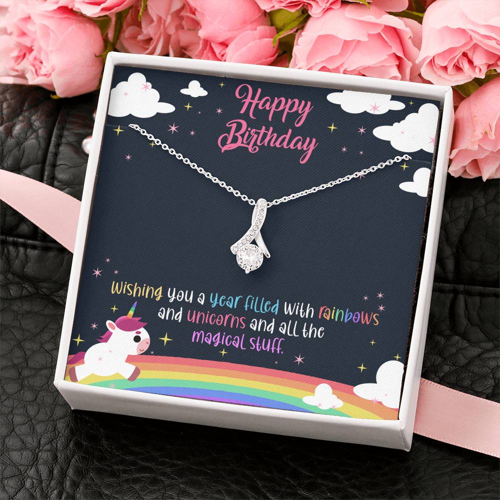 Unicorn Birthday - Glittering Necklace