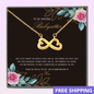 Little Hands You Gently Hold - Gift For Babysitter Infinity Necklace