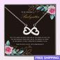 Little Hands You Gently Hold - Gift For Babysitter Infinity Necklace