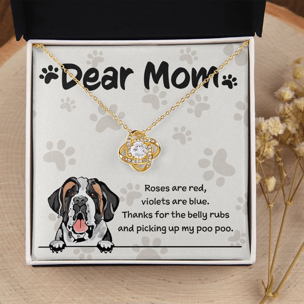 Saint Bernard Mom "Belly Rubs Poo Poo"