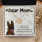German Shepherd Mom "Belly Rubs Poo Poo"