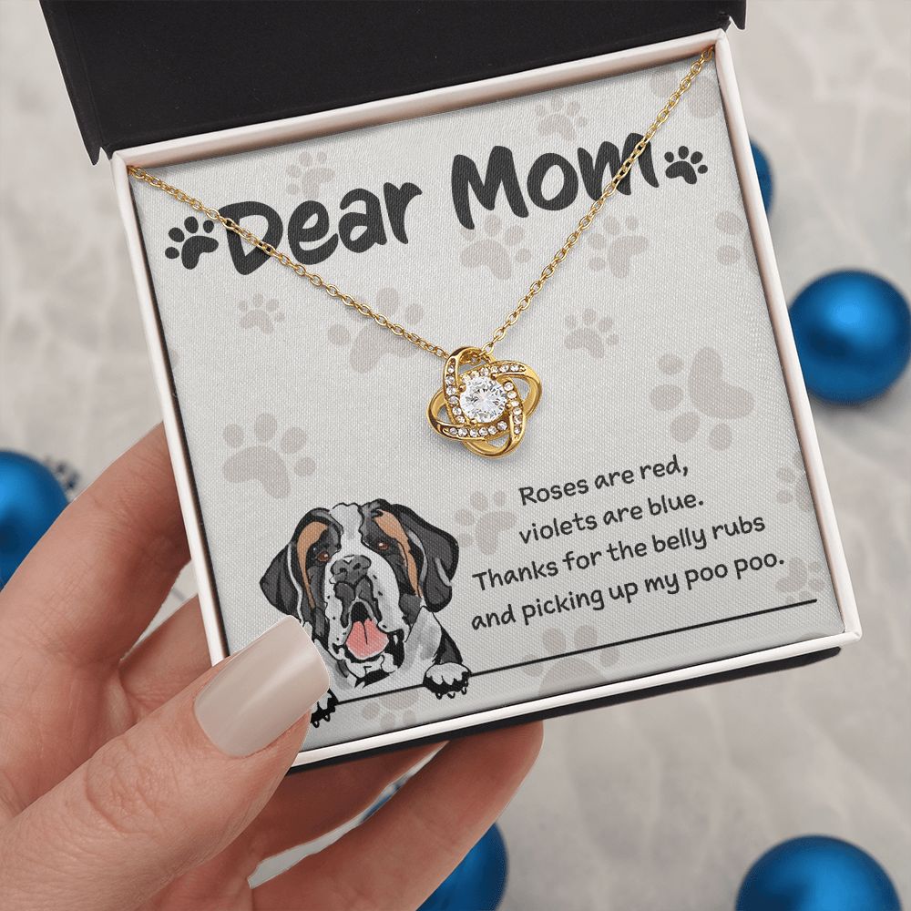 Saint Bernard Mom "Belly Rubs Poo Poo"