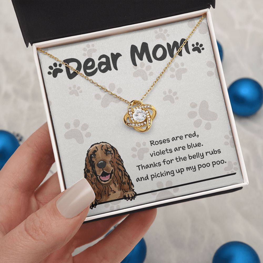 Cocker Spaniel Mom "Belly Rubs Poo Poo"