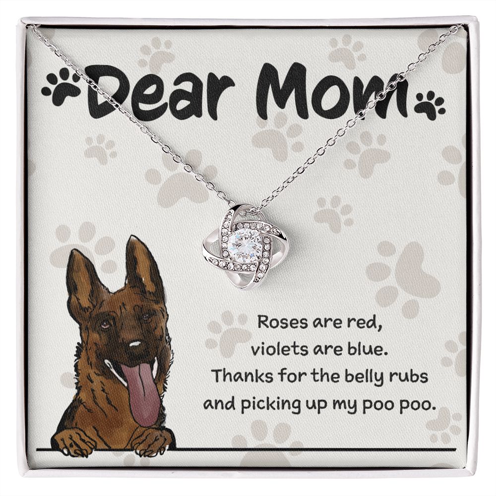 German Shepherd Mom "Belly Rubs Poo Poo"