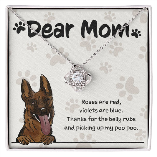 German Shepherd Mom "Belly Rubs Poo Poo"