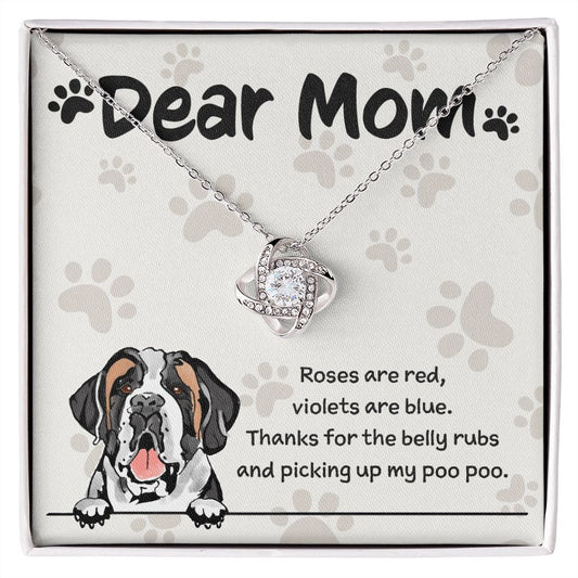 Saint Bernard Mom "Belly Rubs Poo Poo"