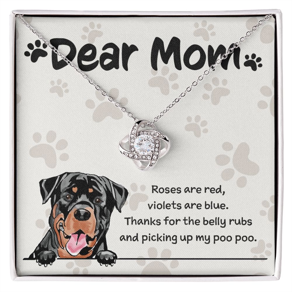 Rottweiler Mom "Belly Rubs Poo Poo"