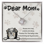 Australian Shepherd Mom "Belly Rubs Poo Poo"