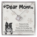 Border Collie Mom "Belly Rubs Poo Poo"