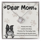 Border Collie Mom "Belly Rubs Poo Poo"