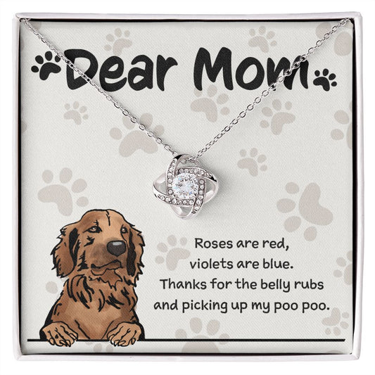 Golden Retriever Mom "Belly Rubs Poo Poo"