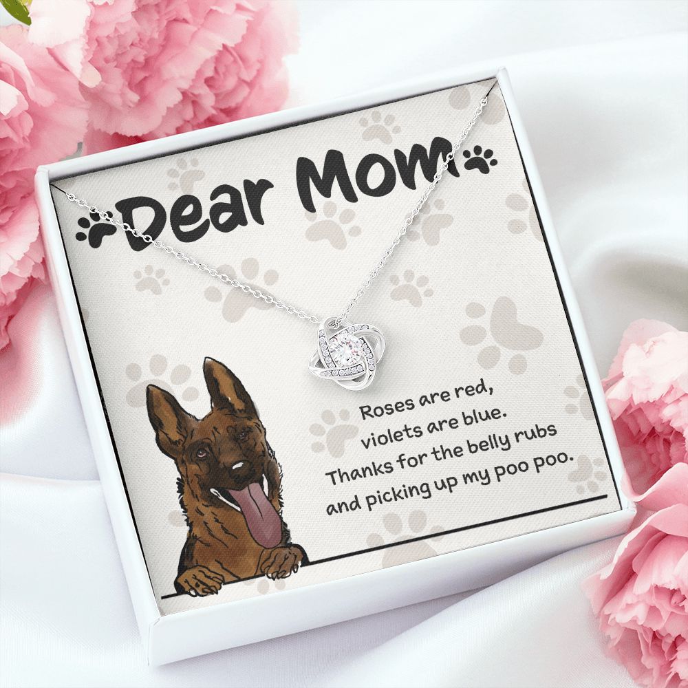 German Shepherd Mom "Belly Rubs Poo Poo"