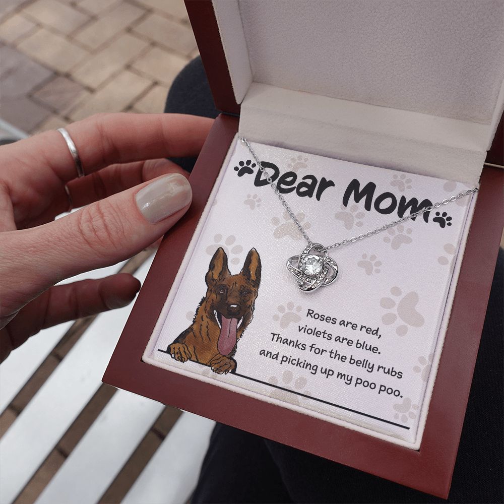 German Shepherd Mom "Belly Rubs Poo Poo"