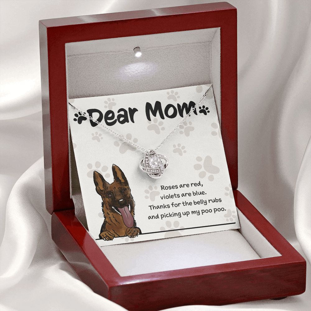 German Shepherd Mom "Belly Rubs Poo Poo"