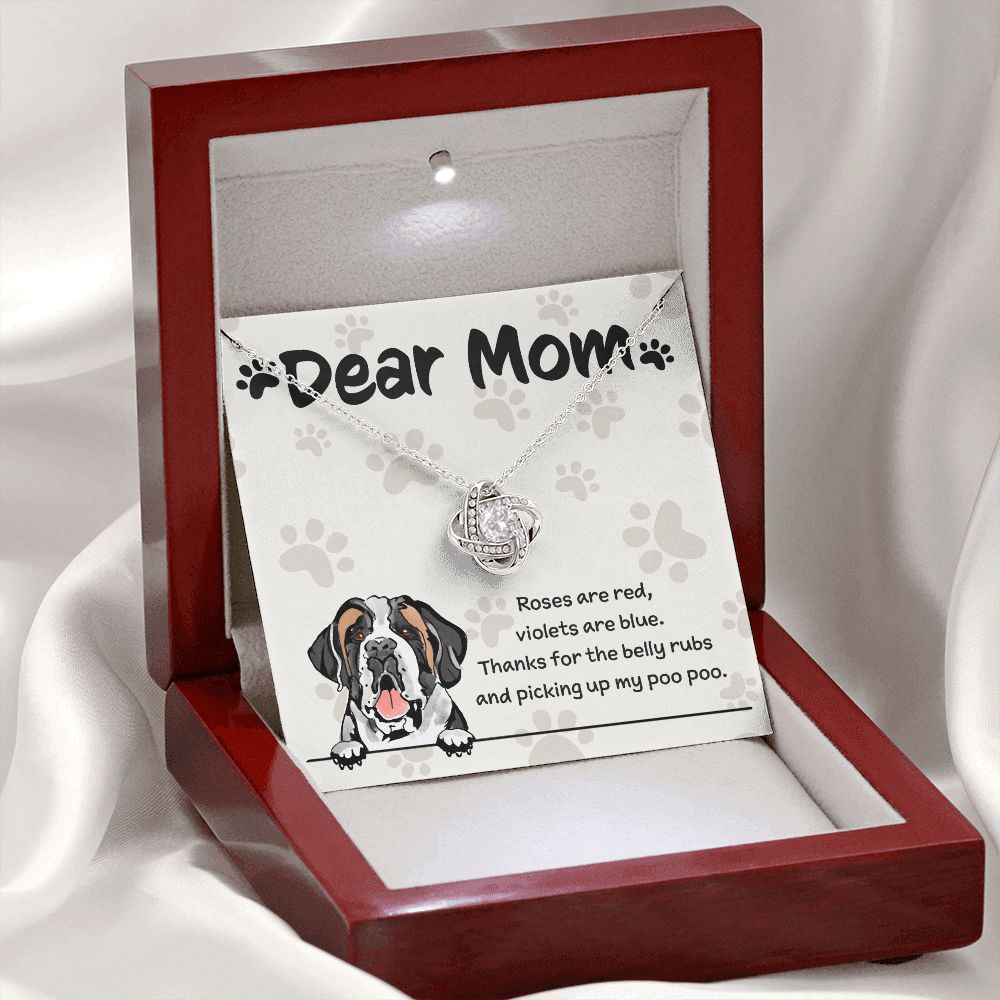 Saint Bernard Mom "Belly Rubs Poo Poo"
