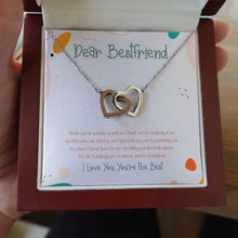 Load image into Gallery viewer, The friendship we shared interlocking heart necklace luxury led box hand holding
