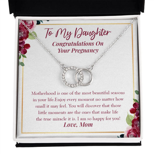 The Most Beautiful Season double circle necklace front