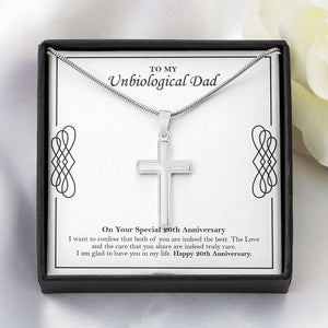 Indeed Truly Rare stainless steel cross yellow flower