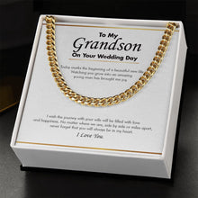 Load image into Gallery viewer, Beautiful New Life cuban link chain gold standard box
