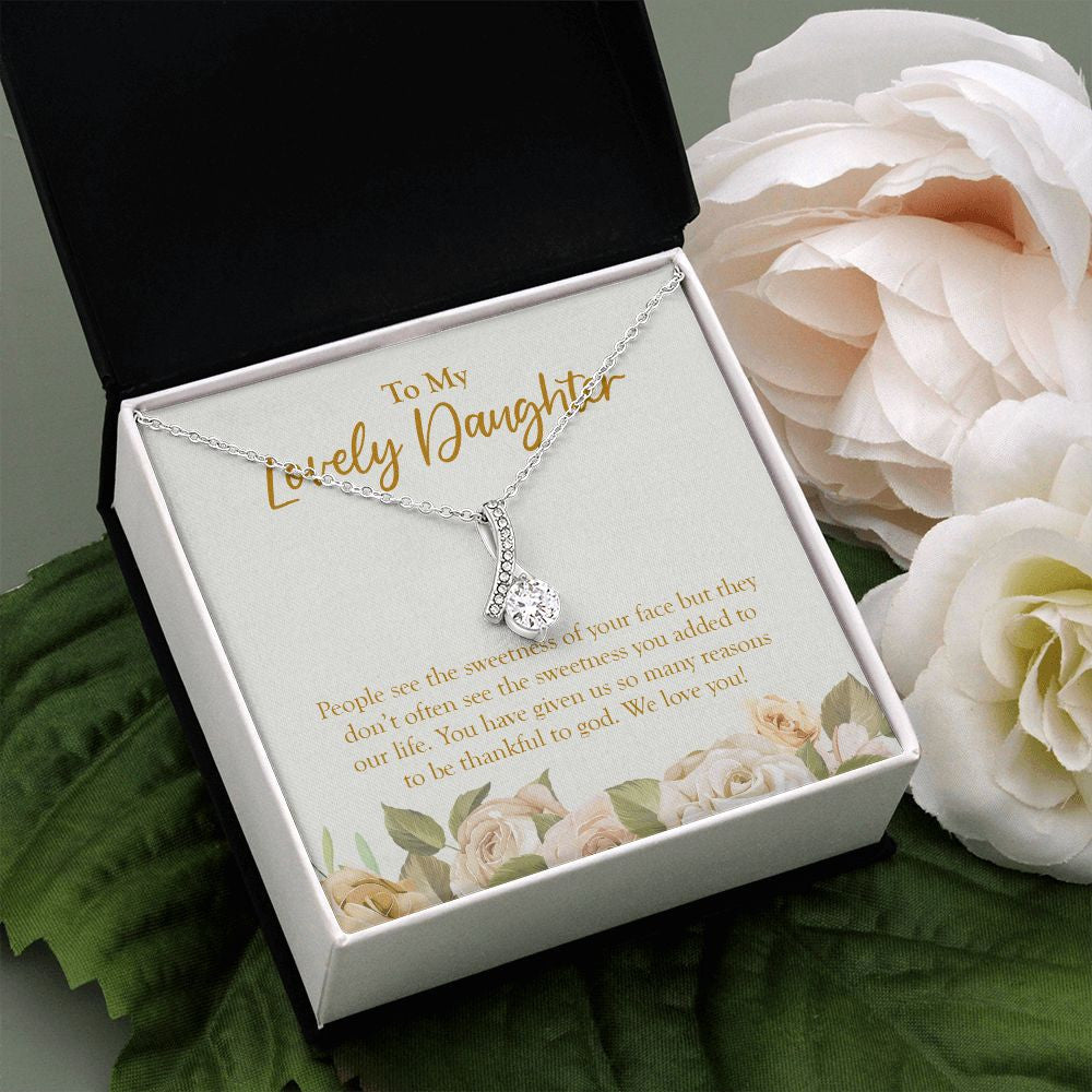 The Sweetness You Add alluring beauty pendant white flower