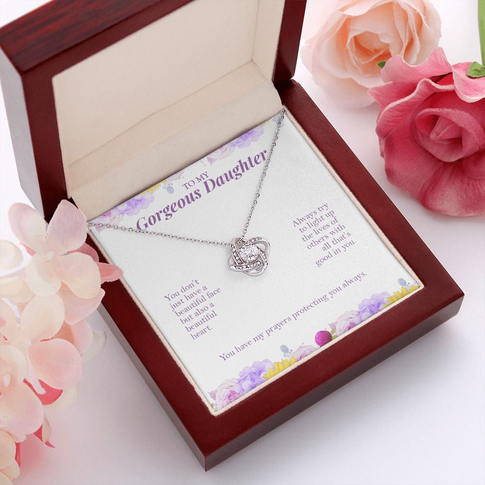 Light Up The Lives love knot pendant luxury led box red flowers