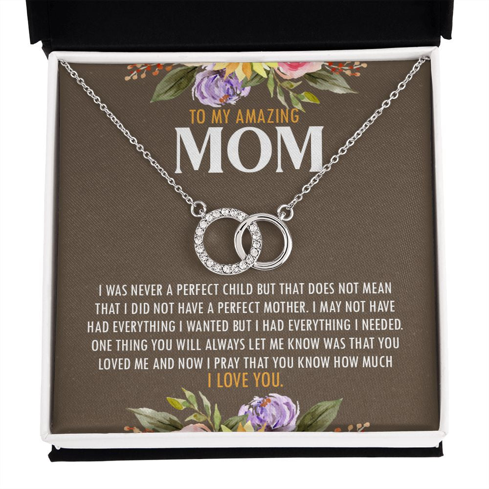 Perfect Mother double circle necklace front